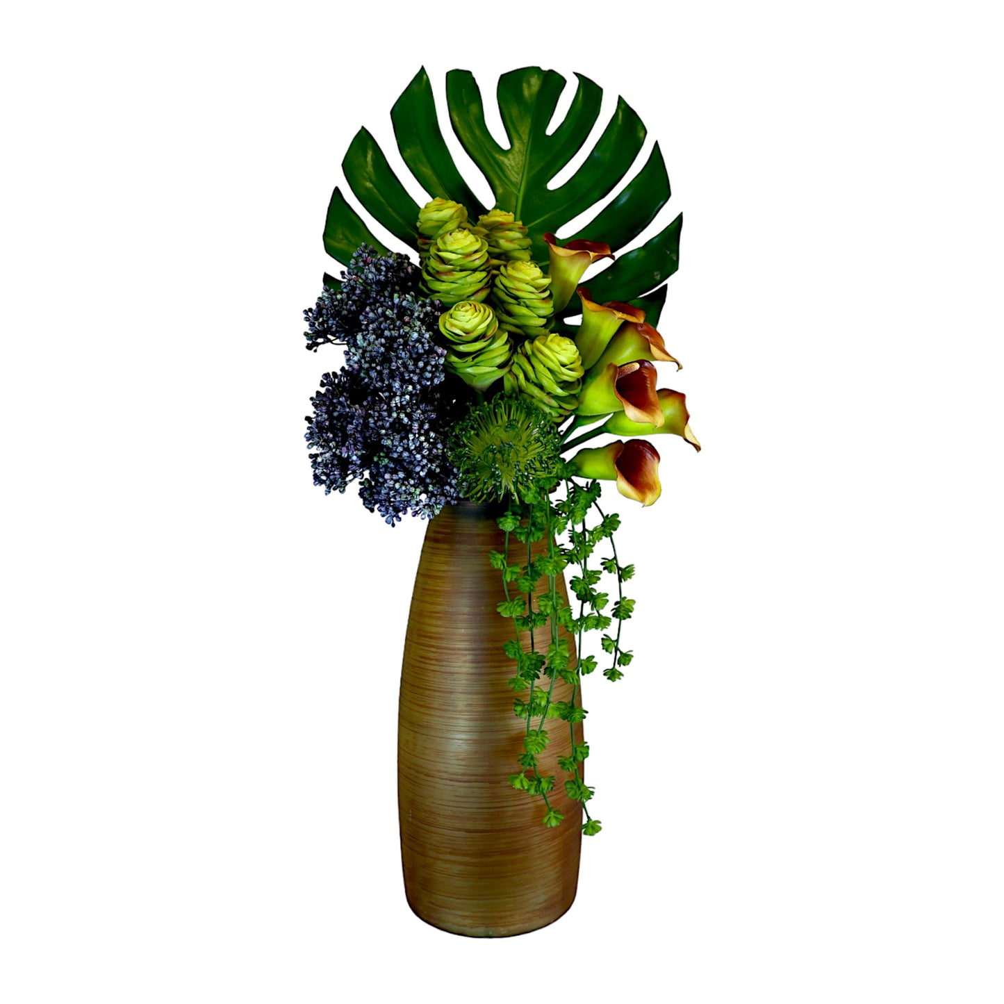 Floral Arrangement in Ceramic Vase