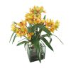 Yellow Orchid with Orange Pistil